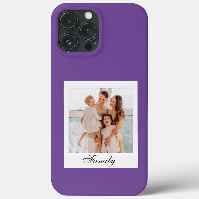 customized modern purple Vintage iPhone Case (Back)