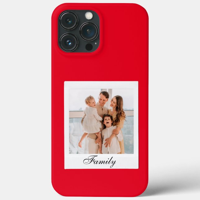customized modern red Vintage iPhone Case (Back)