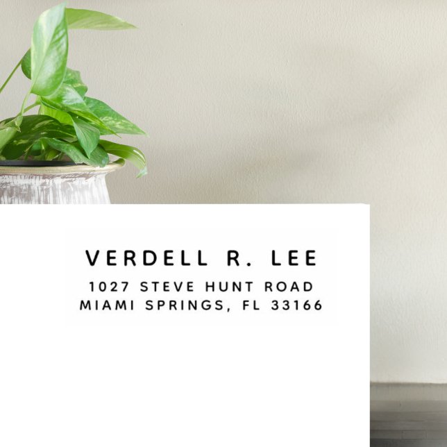 Customized Modern Return Address Rubber Stamp (Creator Uploaded)