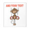 Customized Monkey Gymnast on Rings Note Pad
