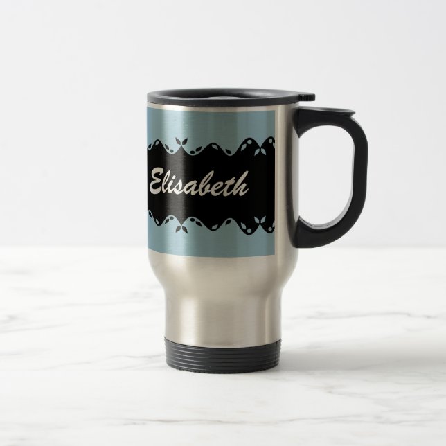 Customized Monogram Design Travel Mug (Right)