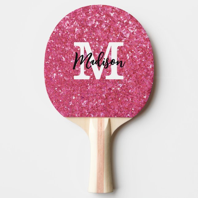 Customized Monogram Initial Name  Ping Pong Paddle (Front)