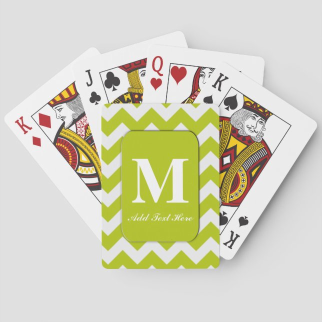 Customized Monogrammed Playing Cards (Back)