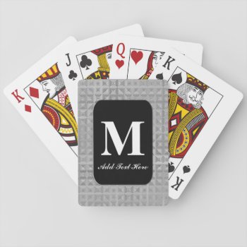 Customized Monogrammed Playing Cards by sagart1952 at Zazzle