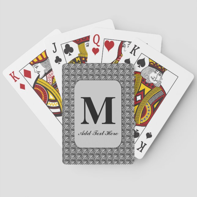 Customized Monogrammed Playing Cards (Back)