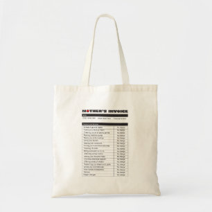 Customized Mother's Love Invoice Personalized Gift Tote Bag