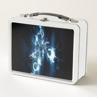 Customized Motocross Metal Lunch Box