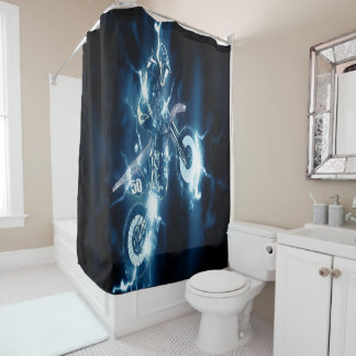 Customized Motocross Shower Curtain