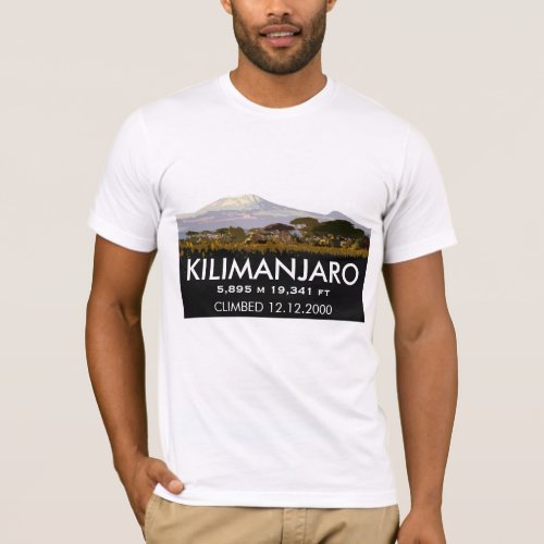 Customized Mount Kilimanjaro Climb Commemorative T_Shirt