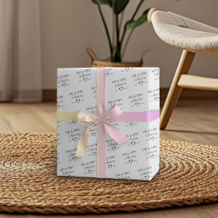 Customized Mr & Mrs Couples Anniversary  Wrapping Paper
