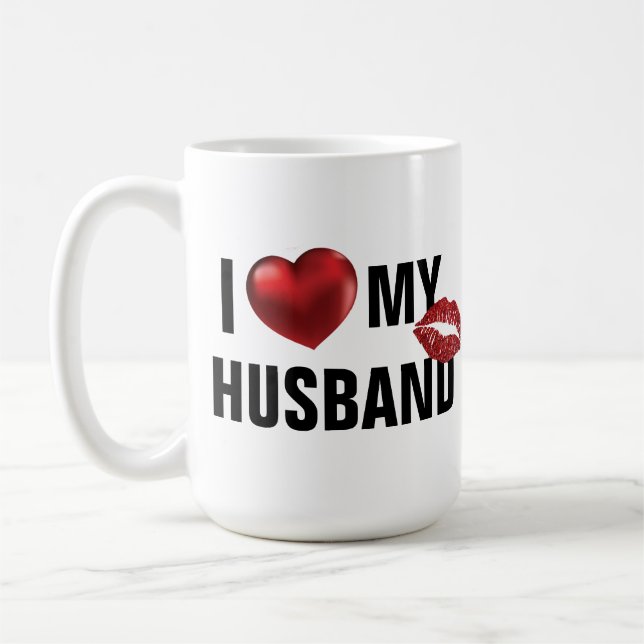 Customized Mug, Personalize Love Husband or Wife  Coffee Mug (Left)