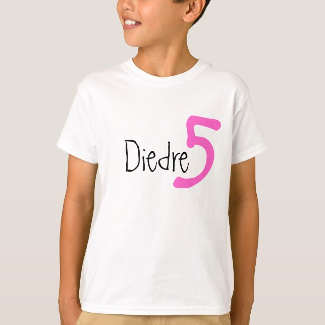 Customized Name and Age Birthday Tshirt (Front)