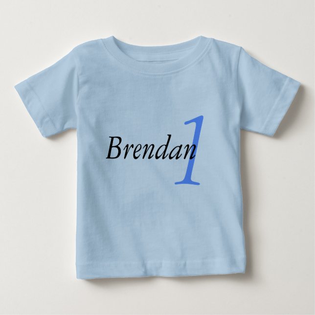 Customized Name and Age Birthday Tshirt (Front)