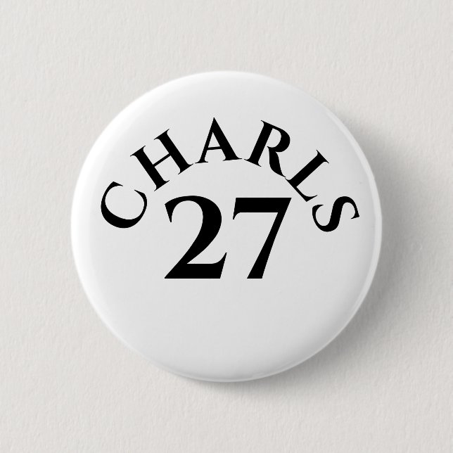 Customized Name and Number Button (Front)