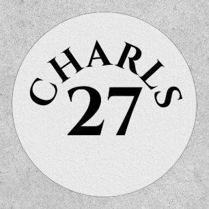 Customized Name and Number Patch