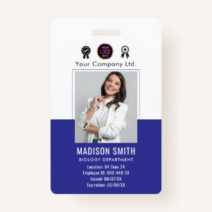 Customized Name and Photo Company Security Badge
