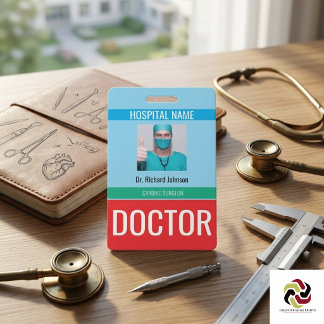 Customized Name and Photo | Doctor ID Card Badge