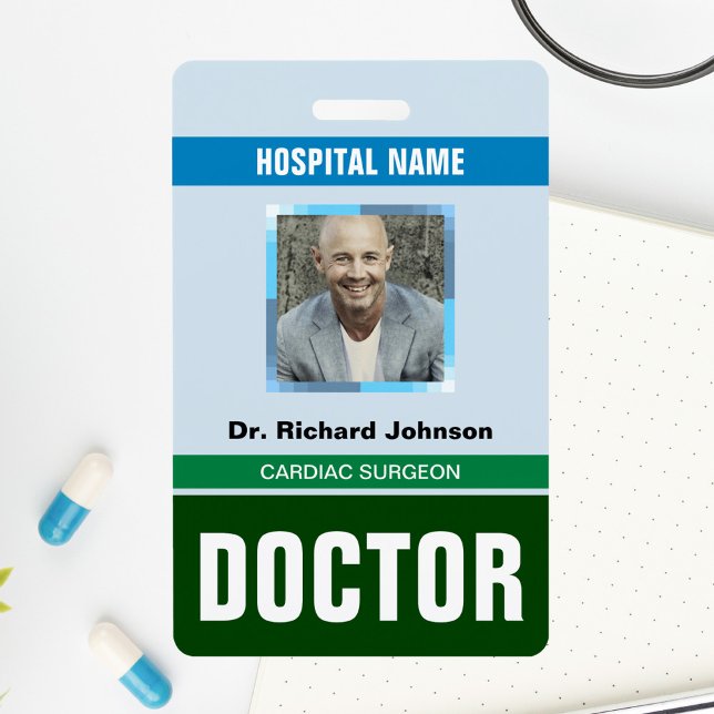 Customized Name and Photo | Doctor ID Card Badge (Creator Uploaded)