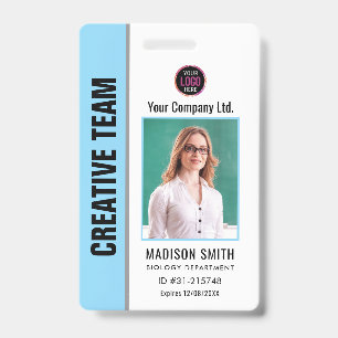 Customized Name and Photo ID Card Badge