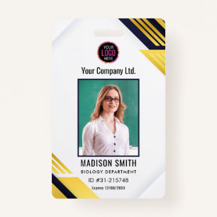 Customized Name and Photo ID Card Badge