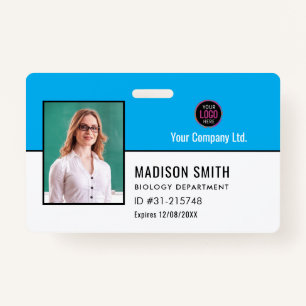 Customized Name and Photo ID Card Badge