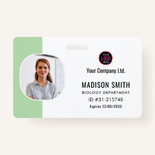 Customized Name and Photo ID Card Badge