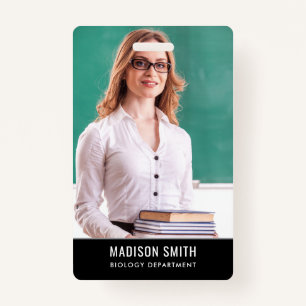 Customized Name and Photo ID Card Badge