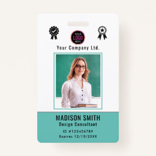 Customized Name and Photo ID Card Badge