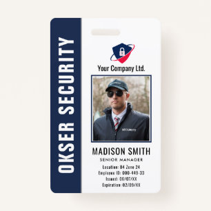 Customized Name and Photo ID Card Badge
