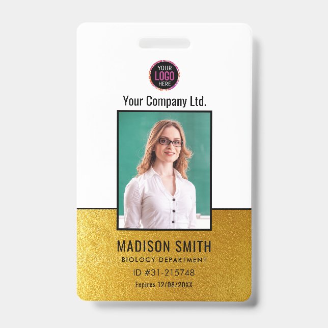 Customized Name and Photo | ID Card Badge (Front)