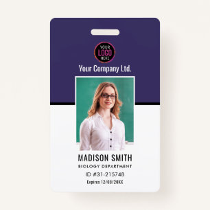 Customized Name and Photo ID Card Badge
