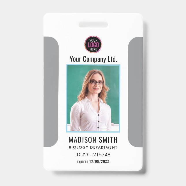 Customized Name and Photo |  ID Card Badge (Front)