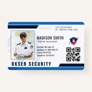 Customized Name and Photo   Security ID Card  Badg Badge