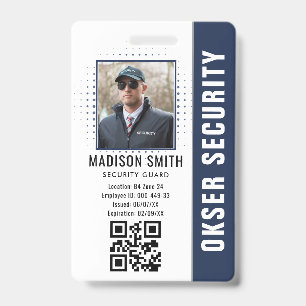 Customized Name and Photo Security ID Card Badge