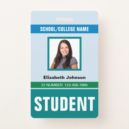 Customized Name and Photo | Student ID Card Badge