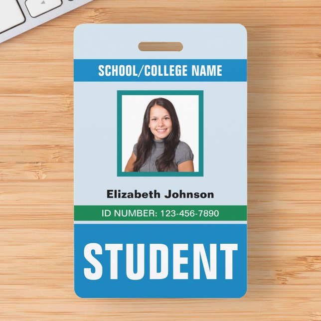 Customized Name and Photo | Student ID Card Badge (Creator Uploaded)