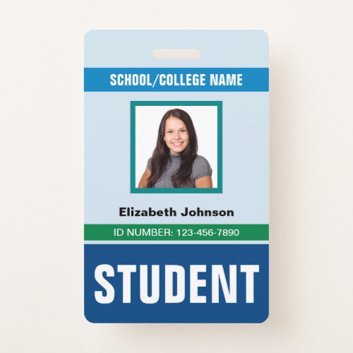 Customized Name and Photo | Student ID Card Badge