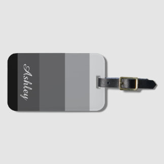 Customized Name Colourful Stylish Modern Elegant Luggage Tag