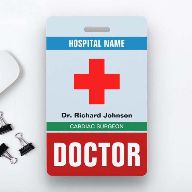 Customized Name Doctor ID Card Badge (Creator Uploaded)