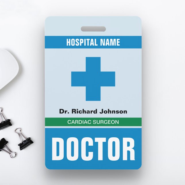 Customized Name Doctor ID Card Badge (Creator Uploaded)