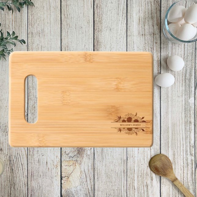 Customized Name Etched Bamboo Wooden Cutting Board (Creator Uploaded)