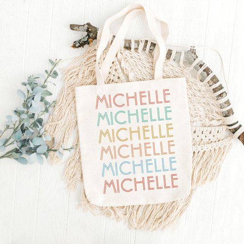 Customized Name Gifts For Her Children Women Girls Tote Bag