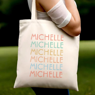 Customized Name Gifts For Her Children Women Girls Tote Bag