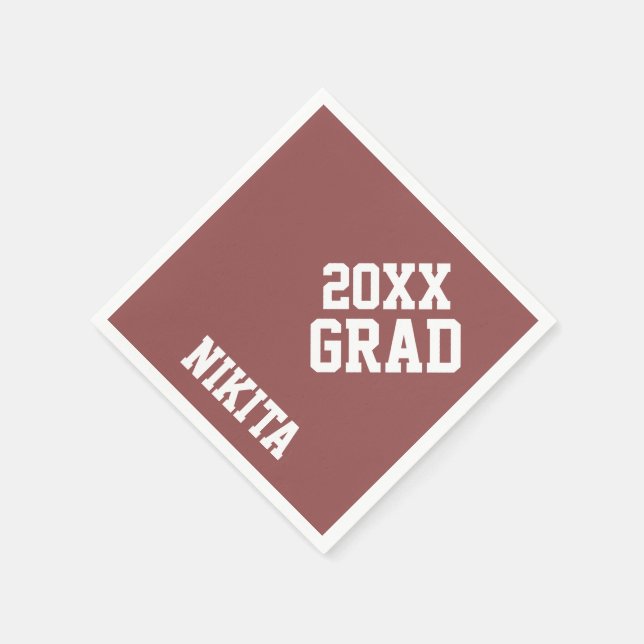 Customized Name Graduation Party Supplies Napkins (Corner)