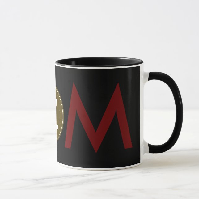 customized name initials letters mug (Right)