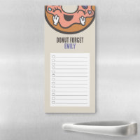 Customized Name Kawaii Donut Forget Checklist