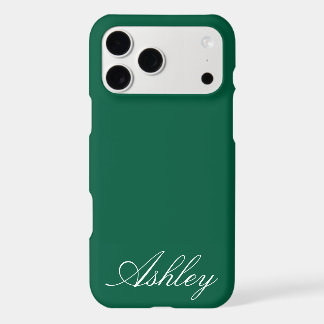 Customized Name Modern Stylish Minimal Monogram iPhone 17 Pro Max Case