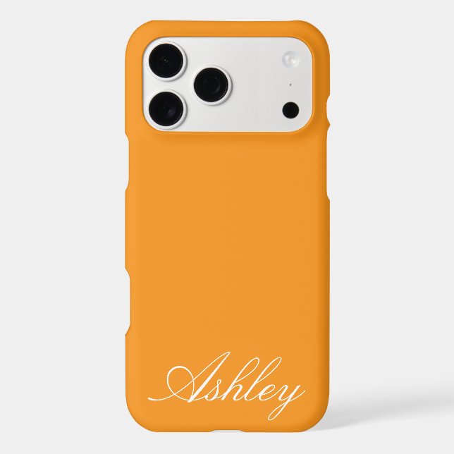 Customized Name Modern Stylish Minimal Monogram  iPhone Case (Back)