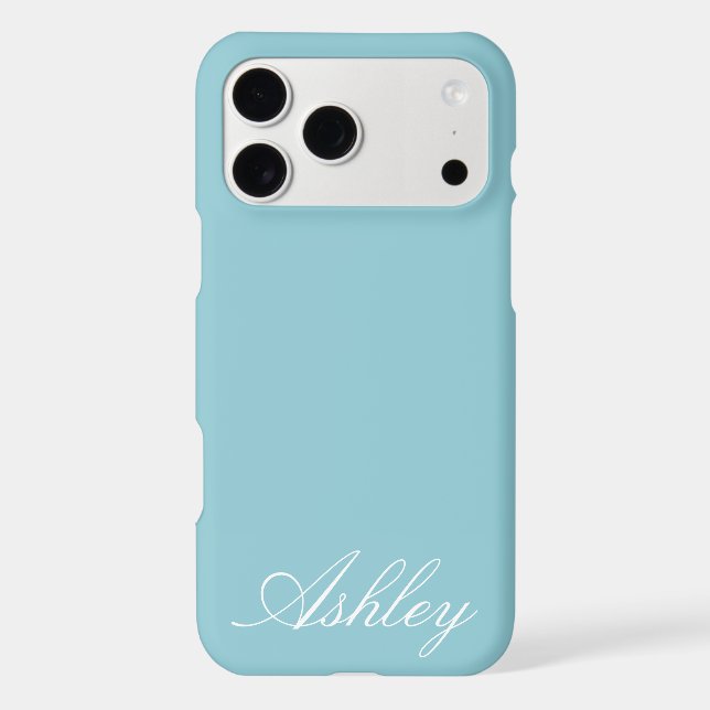Customized Name Modern Stylish Minimal Monogram  iPhone Case (Back)