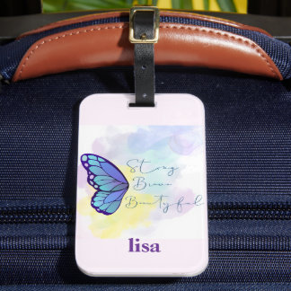 customized name modern women luggage tag